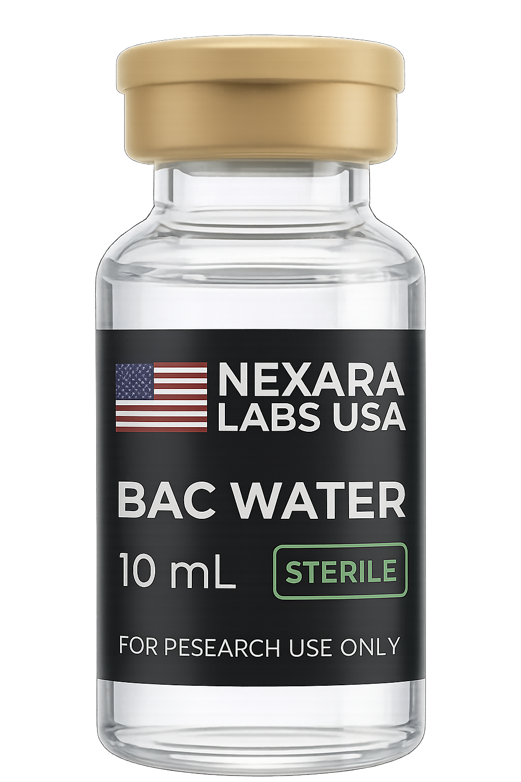 Bacteriostatic Water 10mL sterile multi-use research supply vial — Nexara Labs USA